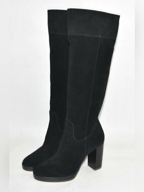 Michael Kors 'Lesley' Tall Boot Suede Black Size 8.5